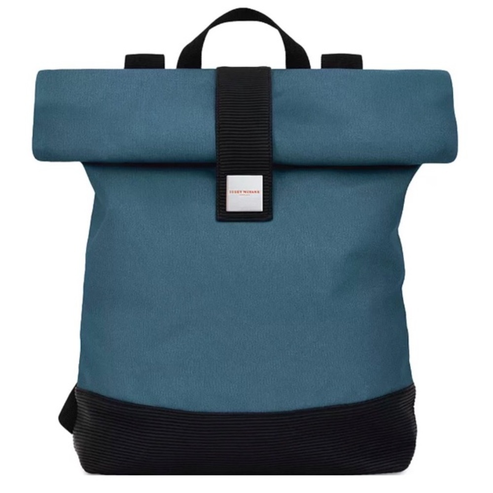 Issey Miyake Slate Blue / Black Bag Backpack NWT